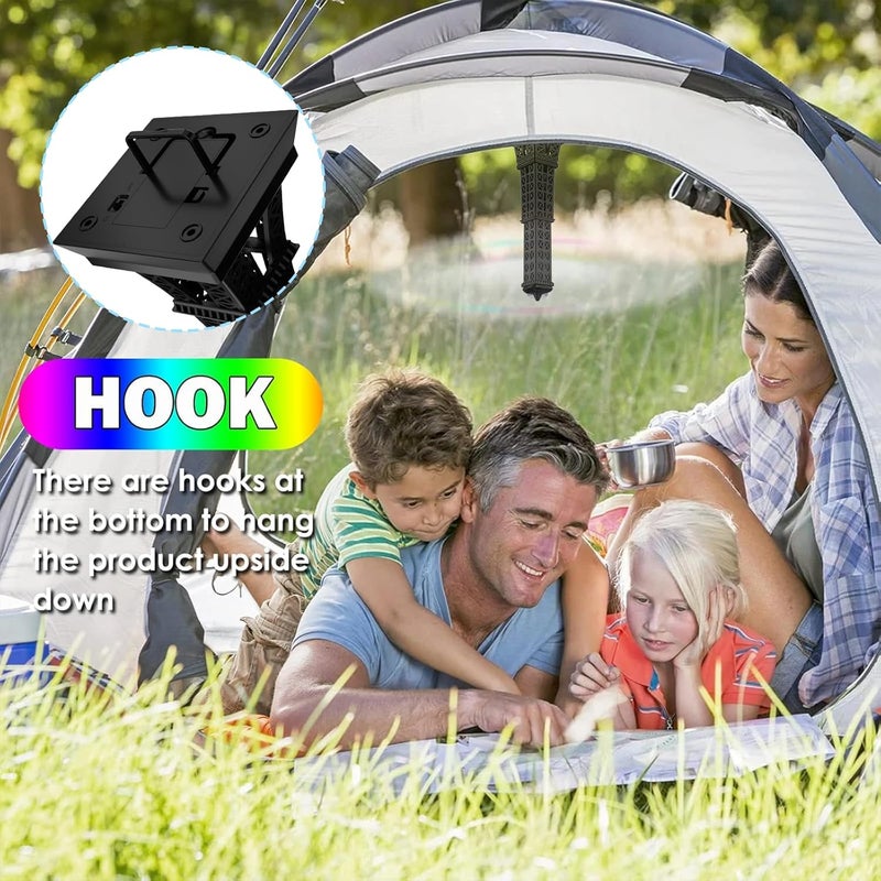 KTDRJN Table Fans,Food Indoor Outside,4 Pack Portable Outdoor Picnic Fan,Batteries Powered Table Restaurant, Party, Home,Outdoor Dinner(Tower Type) - Image 4